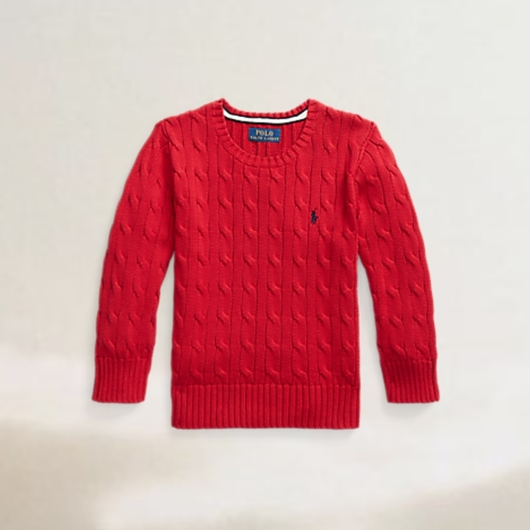 Polo Ralph Lauren Other - Polo by Ralph Lauren Kids Red Knit Sweater